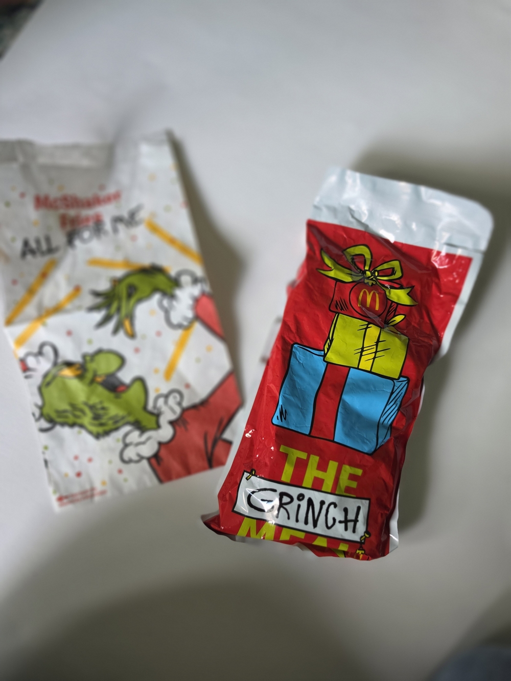 McDonald's The GRINCH MEAL Christmas 2025 ONE Pack Of Socks NEW